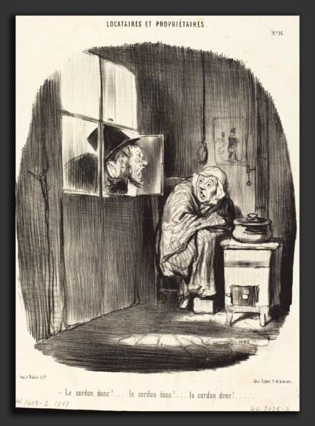 Honoré Daumier (French, 1808 - 1879), Le Cordon donc!, 1847, lithograph on newsprint