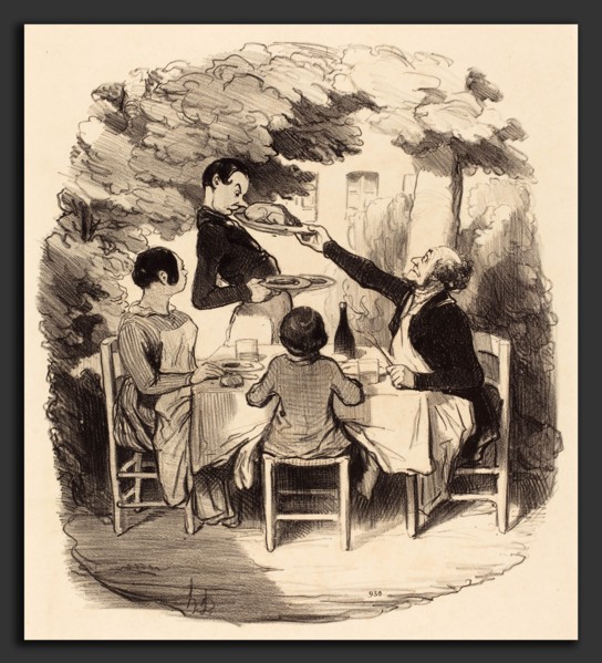 Honoré Daumier (French, 1808 - 1879), Ah! il est frais mais t'nez donc garÃ§on, 1846, lithograph