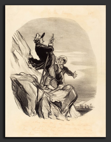 Honoré Daumier (French, 1808 - 1879), Guide, allons-nous-en au nom du ciel, 1846, lithograph