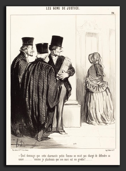 Honoré Daumier (French, 1808 - 1879), Quel dommage que cette charmante femme, 1846, lithograph