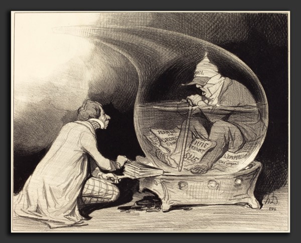 Honoré Daumier (French, 1808 - 1879), Le Rajeunissement du Constitutionnel, 1844, lithograph