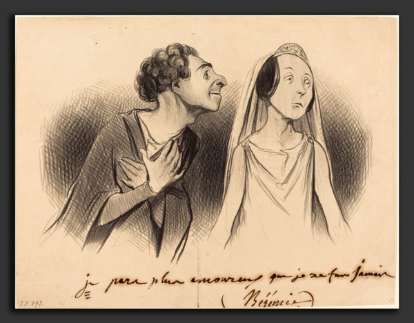 Honoré Daumier (French, 1808 - 1879), Je pars plus amoureux que jamais, 1841, lithograph