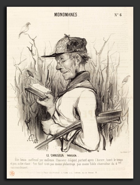 Honoré Daumier (French, 1808 - 1879), Le Chasseur Parisien, 1841, lithograph on newsprint