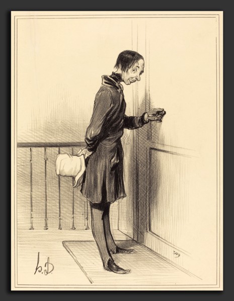 Honoré Daumier (French, 1808 - 1879), Le Mendiant a domicile, 1841, lithograph