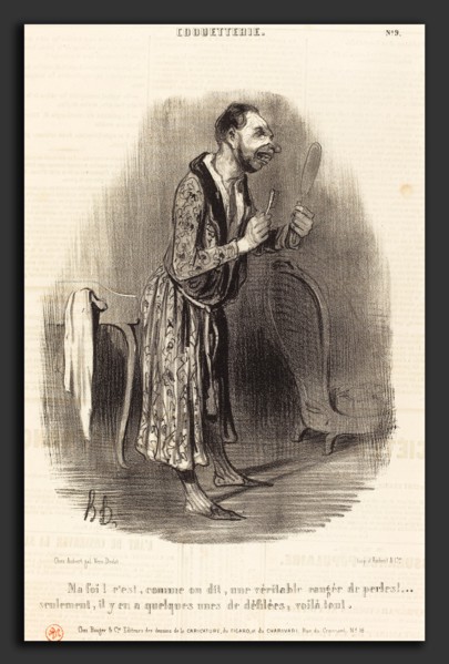 Honoré Daumier (French, 1808 - 1879), Ma foi! c'est comme on dit, 1840, lithograph on newsprint