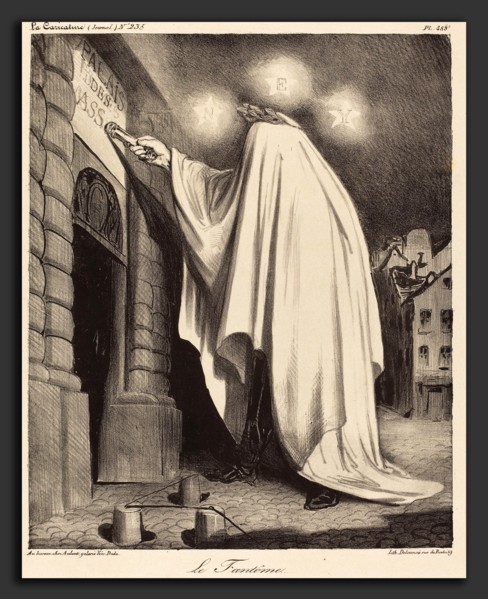 Honoré Daumier (French, 1808 - 1879), Le Fantome, 1835, lithograph