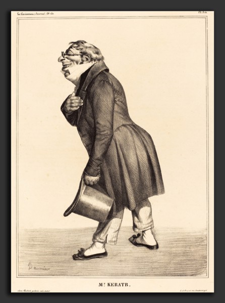 Honoré Daumier (French, 1808 - 1879), Comte de Kératry, 1833, lithograph