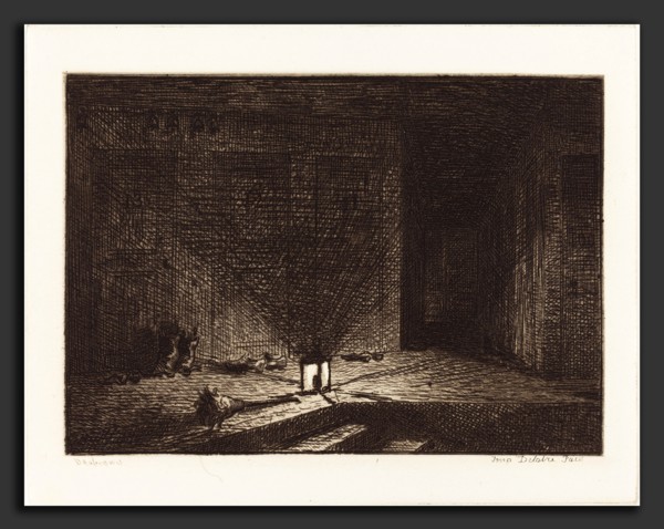 Charles-FranÃ§ois Daubigny (French, 1817 - 1878), Interior of an Inn (Interieur d'une auberge),