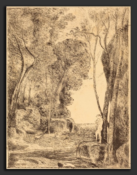 Jean-Baptiste-Camille Corot (French, 1796 - 1875), Little Shepherd, 1st Plate (Le Petit Berger),