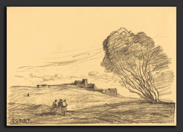 Jean-Baptiste-Camille Corot (French, 1796 - 1875), The Isolated Fort (Le Fort detache), 1874,