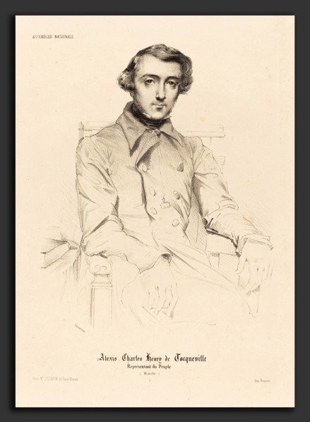 Théodore Chassériau (French, 1819 - 1856), Alexis Charles Henry de Tocqueville, 1848, lithograph