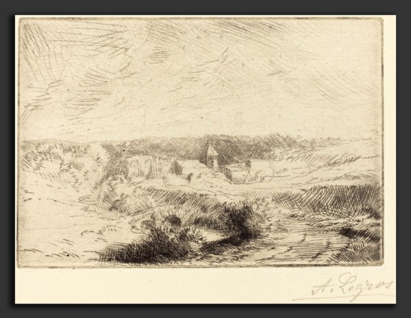 Alphonse Legros, Village of Wimille, near Boulogne  (Village de Wimille, pres Boulogne), French,