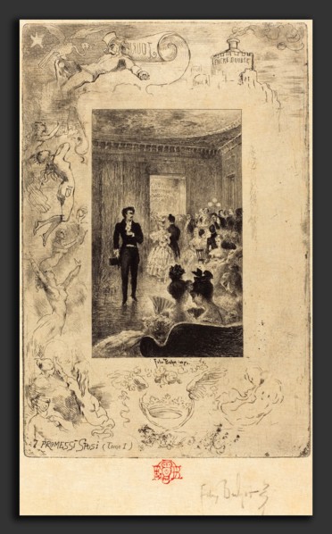 Félix-Hilaire Buhot (French, 1847 - 1898), I Promessi Sposi (The Betrothed), 1879-1880, etching,