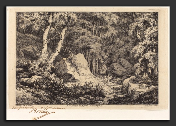 EugÃ¨ne Bléry (French, 1805 - 1887), Au ravin de la faille, Auvergne (The Ravine at Auvergne),