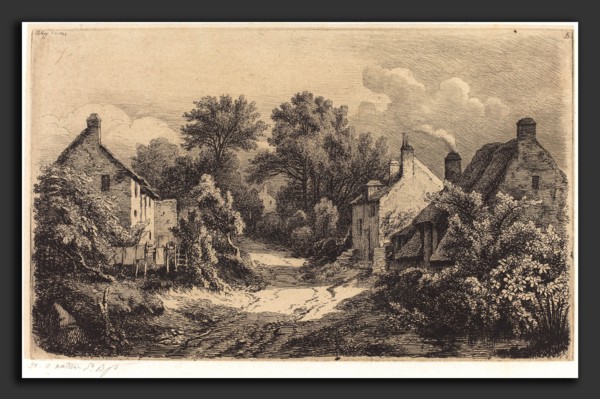 EugÃ¨ne Bléry (French, 1805 - 1887), Le chemin de Garens (The Road to Garens), published 1849,
