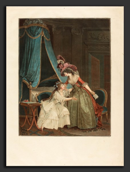 Jean-FranÃ§ois Janinet after Nicolas Lavreince (French, 1752 - 1814), L'Indiscretion, 1788, etching