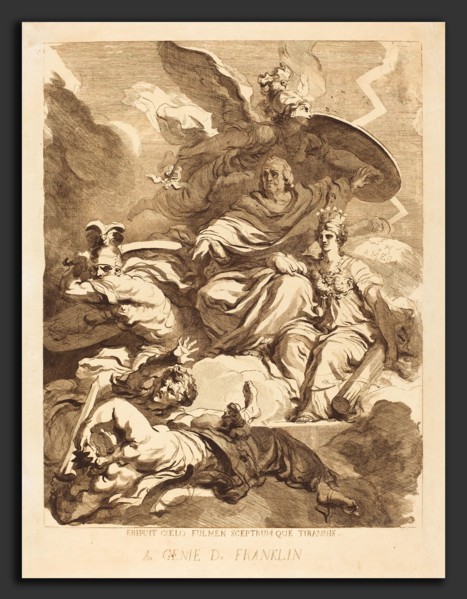 Jean-Honoré Fragonard (French, 1732 - 1806), To the Genius of Franklin (Au genie de Franklin),