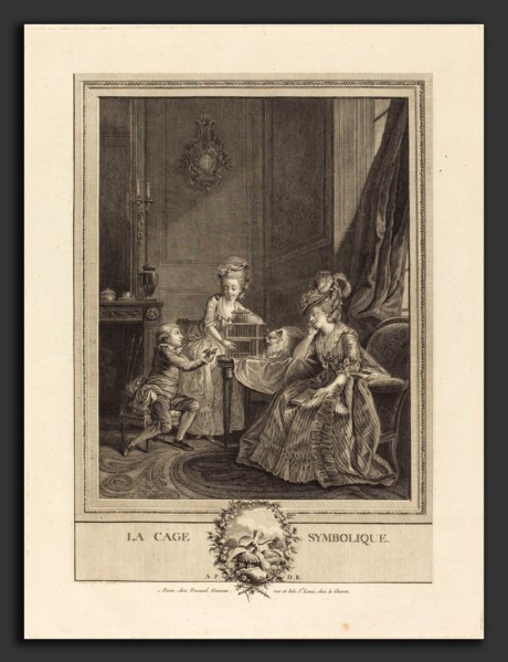 Etienne Fessard after Charles Lepeintre (French, 1714 - 1777), La cage symbolique (The Symbolic