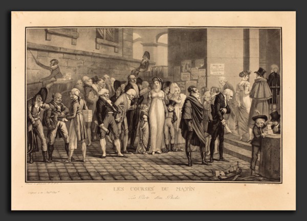 Philibert-Louis Debucourt (French, 1755 - 1832), Les Courses du Matin, ou la Porte d'un Riche,