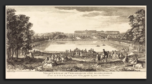 Jean-Baptiste Rigaud (French, active 1752-1761), Vue du Chateau de Versailles du Cote de