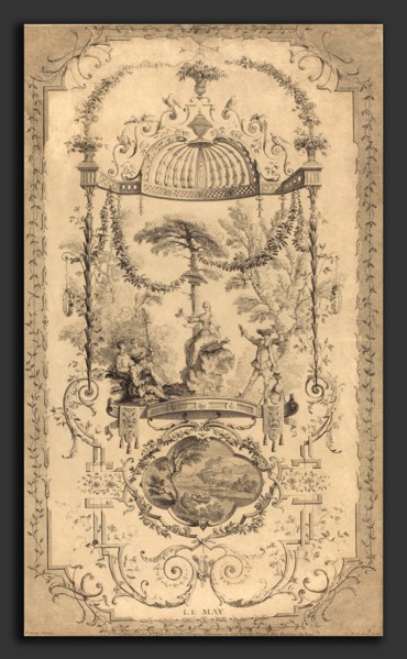 Pierre-Alexandre Aveline after Antoine Watteau (French, probably 1702 - 1760), LeMay, etching