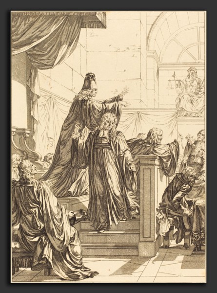 Jean Dambrun (French, 1741 - 1808 or after), Le juge de mesle, etching