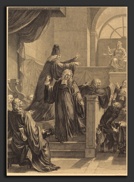Jean Dambrun (French, 1741 - 1808 or after), Le juge de mesle, etching and engraving