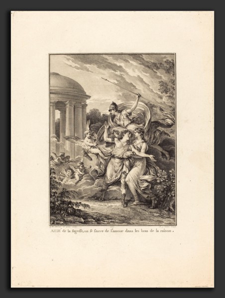 Antoine-Jean Duclos after Jean-Michel Moreau (French, 1742 - 1795), Frontispiece: Aidé de la