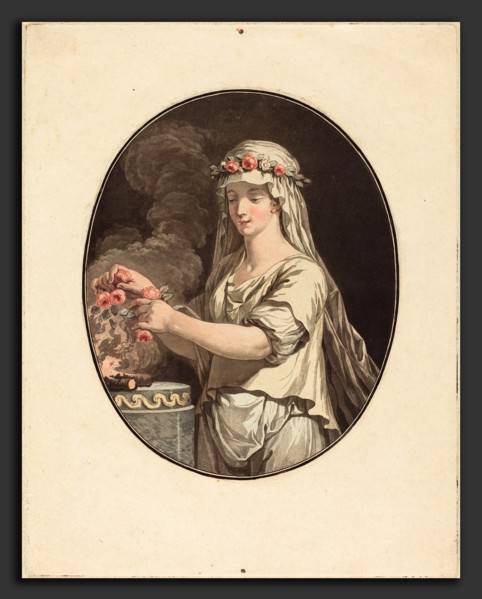 Jean-FranÃ§ois Janinet after Jean-Jacques-FranÃ§ois Le Barbier I (French, 1752 - 1814), La jeune
