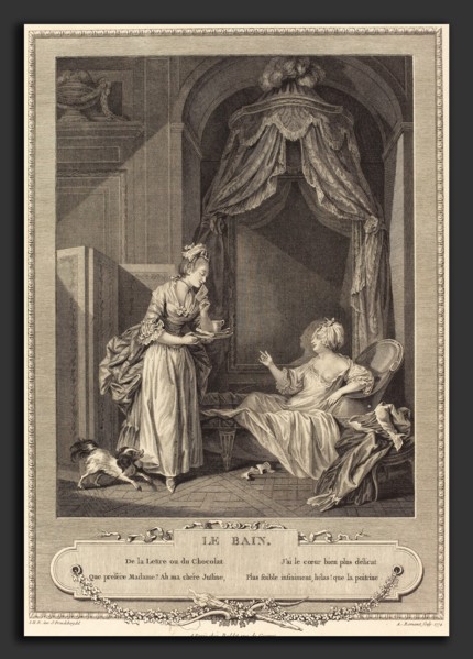 Antoine Louis Romanet after Sigmund Freudenberger (French, 1742 - 1810 or after), Le bain, 1774,