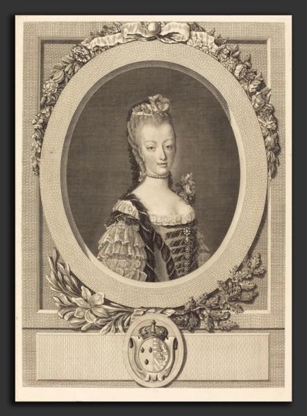 Louis-Jacques Cathelin after Jean-Martial Fredou (French, 1738-1739 - 1804), Marie-Antoinette of