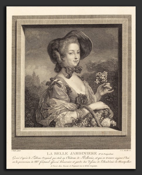Jean-Louis Anselin after Carle Van Loo (French, 1754 - 1823), La Marquise de Pompadour en belle