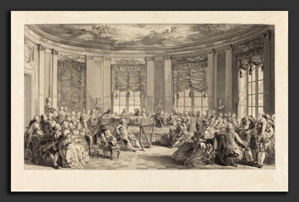 Antoine-Jean Duclos after Augustin de Saint-Aubin (French, 1742 - 1795), Le concert, 1774, etching