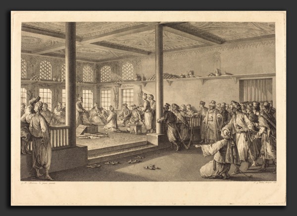 Antoine-Jean Duclos after Jean-Michel Moreau (French, 1742 - 1795), Réception de Choiseul-Gouffier