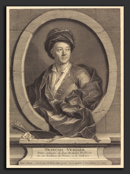 Etienne Desrochers after Jean Ranc (French, 1668 - 1741), Francois Verdier, 1723, engraving on laid