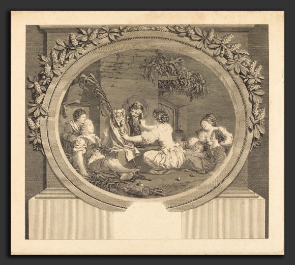 Nicolas Delaunay after Jean-Honoré Fragonard (French, 1739 - 1792), L'Education fait tout, 1791,