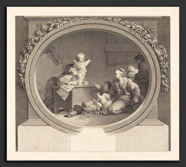 Nicolas Delaunay after Jean-Honoré Fragonard (French, 1739 - 1792), Le Petit prédicateur, 1791,