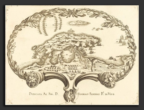 Style of Jacques Callot, Fan, 17th century, etching on laid paper [restrike]