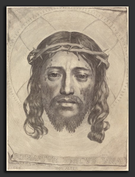 Claude Mellan (French, 1598 - 1688), The Sudarium of Saint Veronica, 1649, engraving