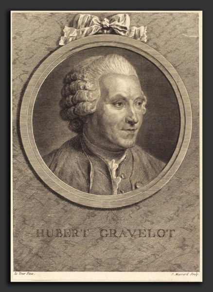 Jean Massard after Maurice-Quentin de La Tour (French, 1740 - 1822), Hubert Gravelot, etching