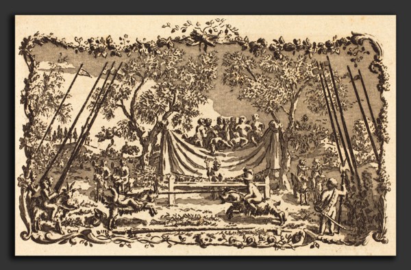 Antoine Carree (French, active 1781-1790), The Tournament of Love, probably 1722, etching and
