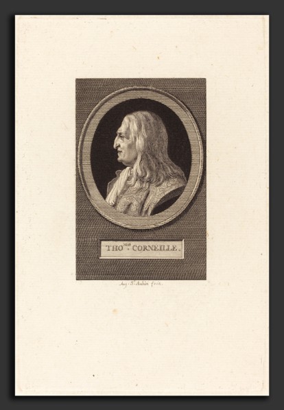 Augustin de Saint-Aubin (French, 1736 - 1807), Thomas Corneille, 1805, engraving over etching on