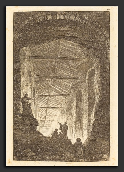 Hubert Robert (French, 1733 - 1808), The Ancient Gallery, etching