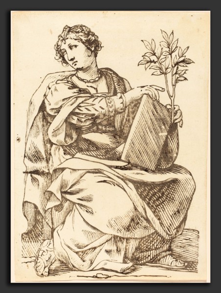 Jacques Stella (French, 1596 - 1657), Sibylla Agrippa, 1625, woodcut