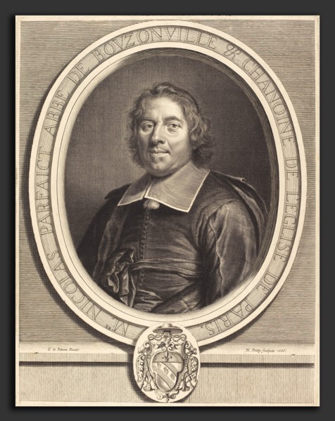 Nicolas de Poilly after Claude Lefebvre (French, 1626 - 1696), Nicolas Parfait, 1666, engraving
