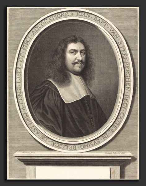 Robert Nanteuil after FranÃ§ois Duchatel (French, 1623 - 1678), Jean-Baptiste van Steenberghen,