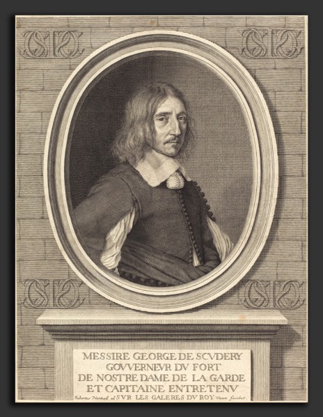 Robert Nanteuil (French, 1623 - 1678), Georges de Scudery, 1654, engraving