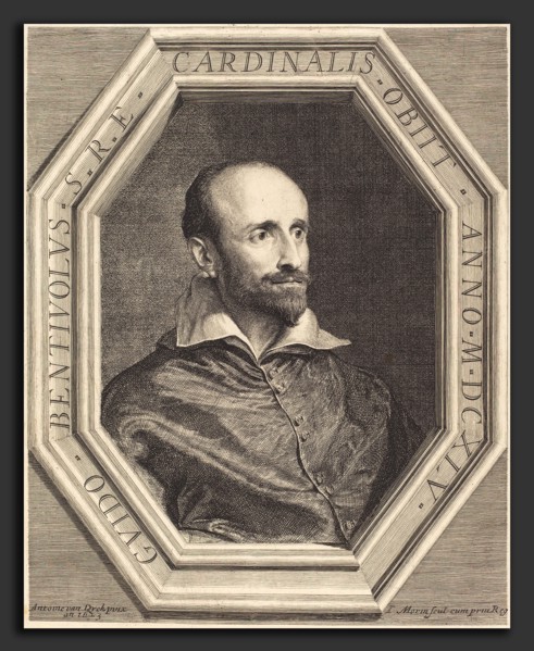 Jean Morin (French, c. 1600 - 1650), Cardinal Guido Bentivoglio, engraving and etching