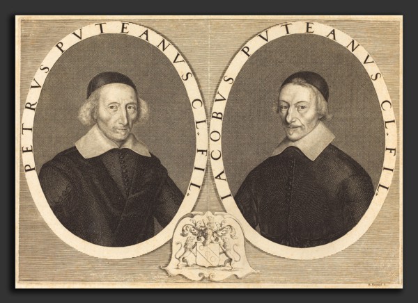 Robert Nanteuil (French, 1623 - 1678), Pierre and Jacques Dupuy, 1649, engraving