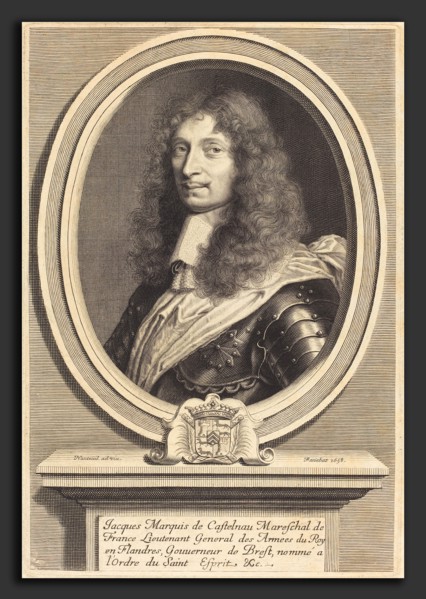 Robert Nanteuil (French, 1623 - 1678), Marechal de Castelnau, 1658, engraving